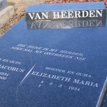 HEERDEN Elizabeth Maria, van 1934-