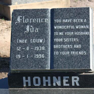 HOHNER Florence Ida nee LOUW 1938-1996