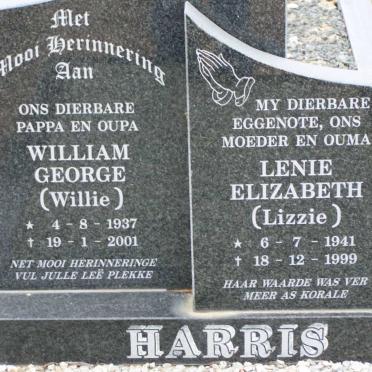 HARRIS William George 1937-2001 &amp; Lenie Elizabeth 1941-1999