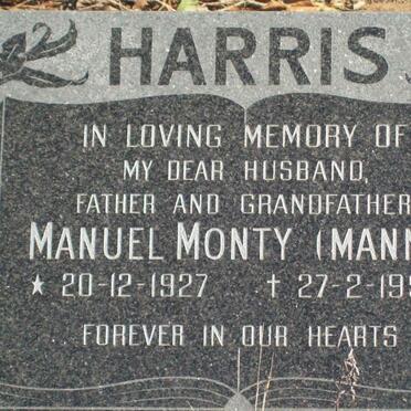 HARRIS Manuel Monty 1927-1996