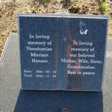 HANASE Nondumiso Mirriam 1966-2014