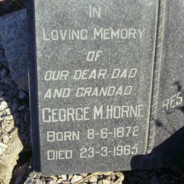 HORNE George M. 1872-1965