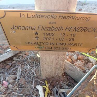 HENDRICKS Johanna Elizabeth 1962-2021