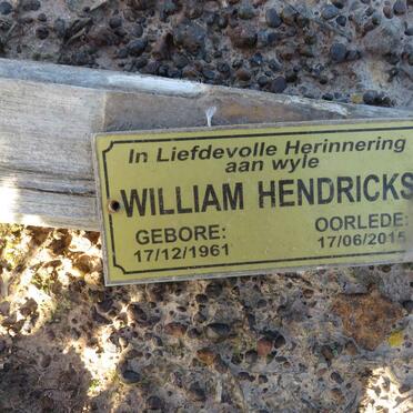 HENDRICKS William 1961-2015
