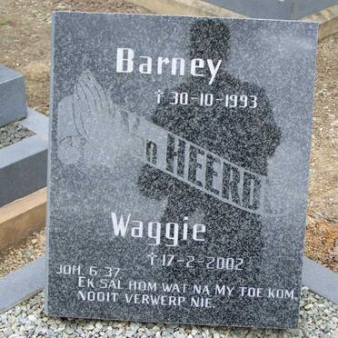HEERDEN Barney, van -1993 :: HEERDEN Waggie, van -2002