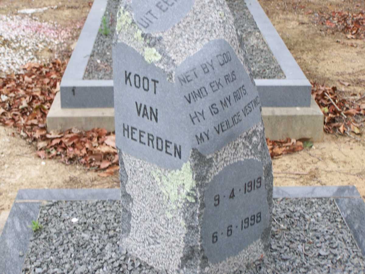 HEERDEN Koot, van 1919-1998