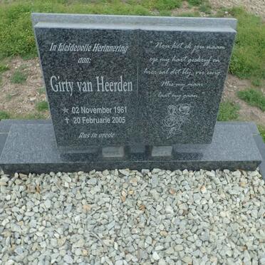 HEERDEN Girty, van 1961-2005