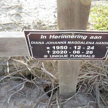HANSE Diana Johanna Magdalena 1950-2020