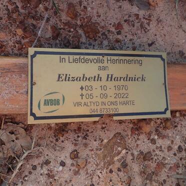 HARDNICK Elizabeth 1970-2022
