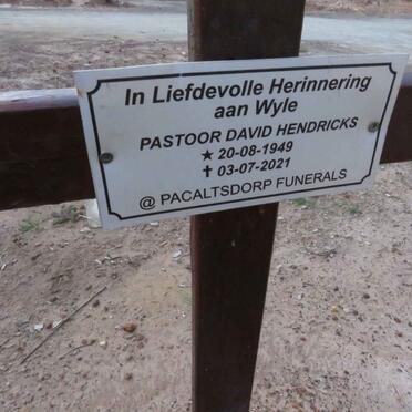 HENDRICKS David 1949-2021