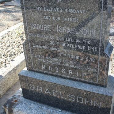 ISRAELSOHN Isidore -1949