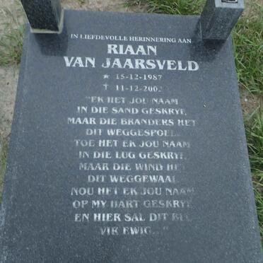 JAARSVELD Riaan, van 1987-2002