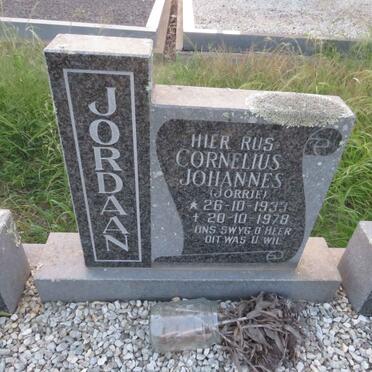 JORDAAN Cornelius Johannes 1933-1978