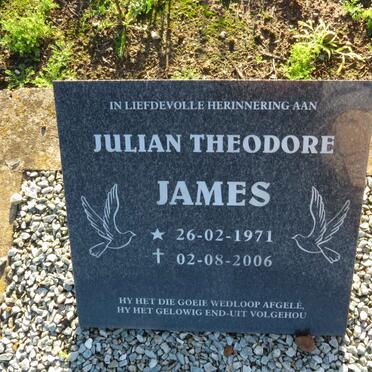 JAMES Julian Theodore 1971-2006