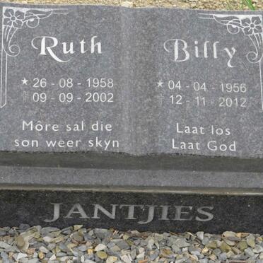 JANTJIES Billy 1956-2012 & Ruth 1958-2002