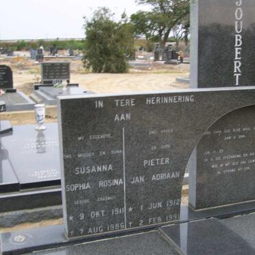 JOUBERT Pieter Jan Adriaan 1912-1991 &amp; Susanna Sophia Rosina 1911-1986