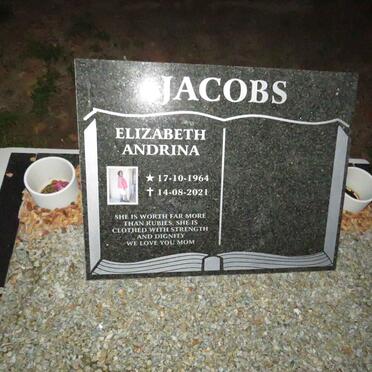 JACOBS Elizabeth Andrina 1964-2021