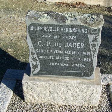 JAGER C.P., de 1881-1958