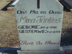 JANTIES Mina 1913-2001
