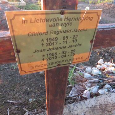 JACOBS Clifford Reginald 1949-2017 & Joan Johanna 1955-2010