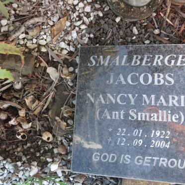 JACOBS Nancy Maria voorheen SMALBERGER 1922-2004