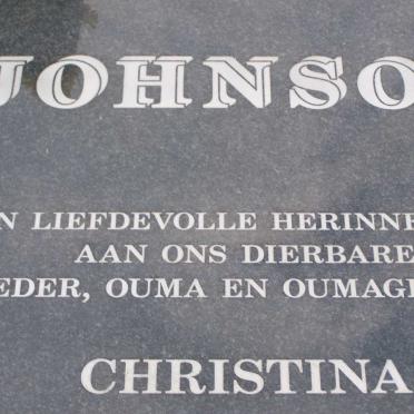 JOHNSON Christina 1924-2001 