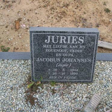 JURIES Jacobus Johannes 1944-1999
