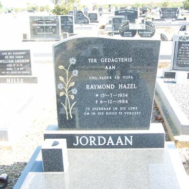 JORDAAN Raymond Hazel 1934-1984
