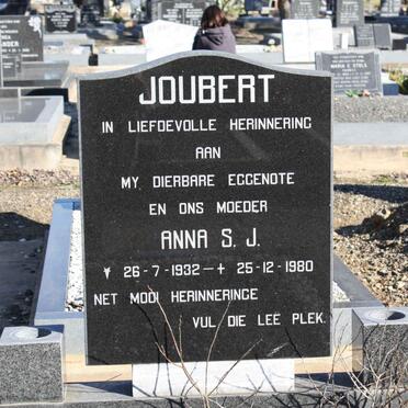 JOUBERT Anna S.J. 1932-1980