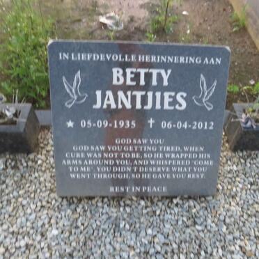 JANTJIES Betty 1935-2012
