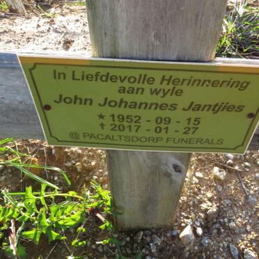 JANTJIES John Johannes 1952-2017