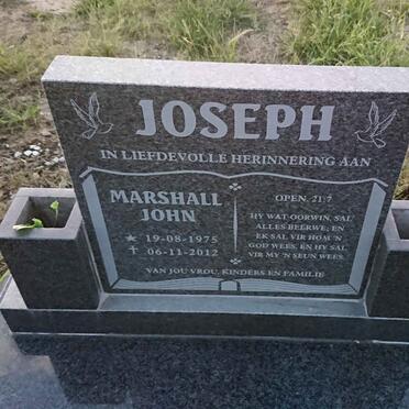 JOSEPH Marshall John 1975-2012