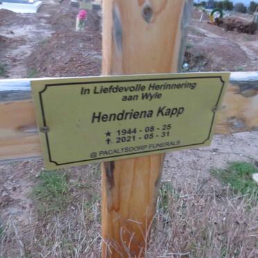 KAPP Hendriena 1944-2021