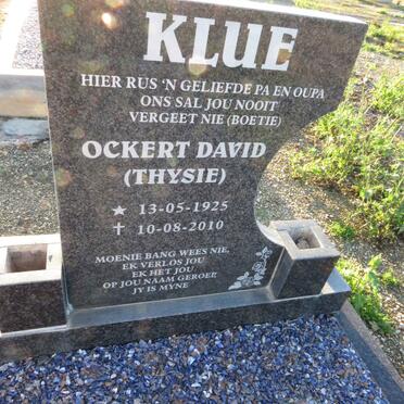 KLUE Ockert David 1925-2010