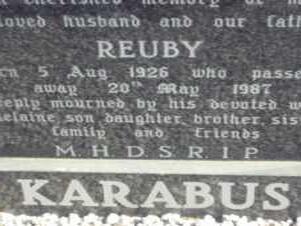 KARABUS Rueby 1926-1987
