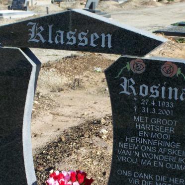 KLASSEN Rosina 1933-2001