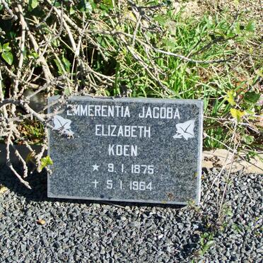 KOEN Emmerentia Jacoba Elizabeth 1875-1964