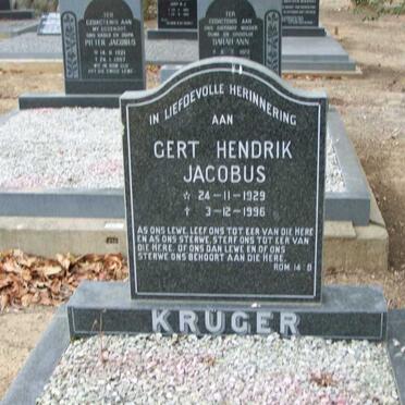 KRUGER Gert Hendrik Jacobus 1929-1996