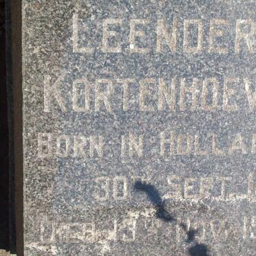KORTENHOEVEN Leendert 188?-1969