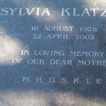 KLATZKO Sylvia 1928-2002