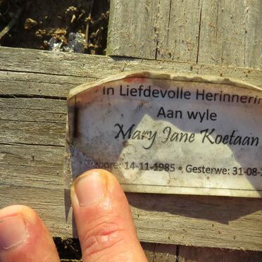 KOETAAN Mary Jane 1985-2020