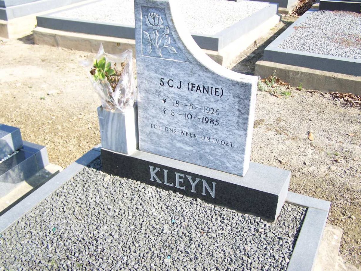 KLEYN S.C.J. 1926-1985