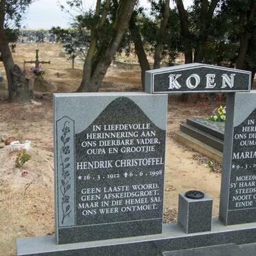 KOEN Hendrik Christoffel 1912-1998 &amp; Maria Catharina 1917-1998