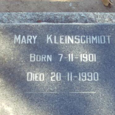KLEINSCHMIDT Mary 1901-1990