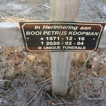 KOOPMAN Booi Petrus 1971-2020