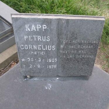 KAPP Petrus Cornelius 1905-1979