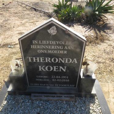 KOEN Theronda 1951-2010