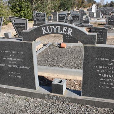 KUYLER George Frederick Landman 18941983 &amp; Maryna A. HUPKES 1895-1976