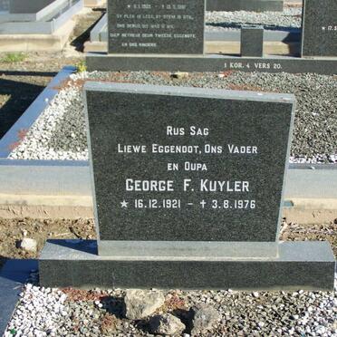 KUYLER George F. 1921-1976