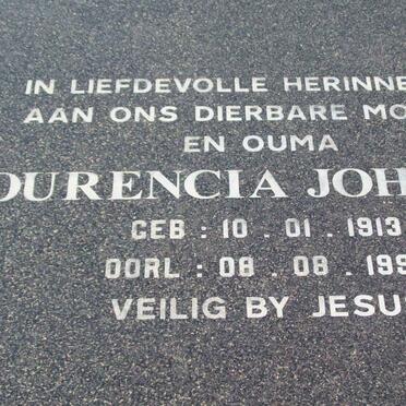KOEN Lawrence 1903-1971 &amp; Lourencia Johanna 1913-1999 